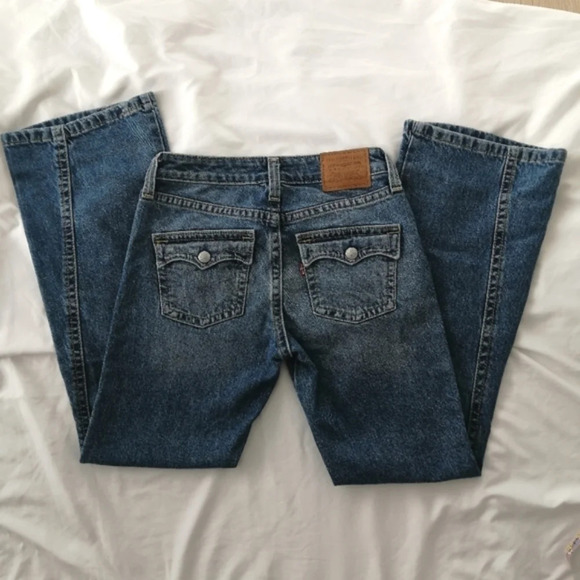 Levi's Noughties Bootcut Flare Jeans in See No More Wash Low Rise Y2K 2000s 26 - Picture 8 of 16